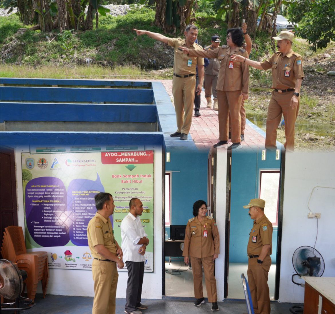 Pj Bupati Lamandau Tinjau TPA Dan Bank Sampah Kabupaten Lamandau