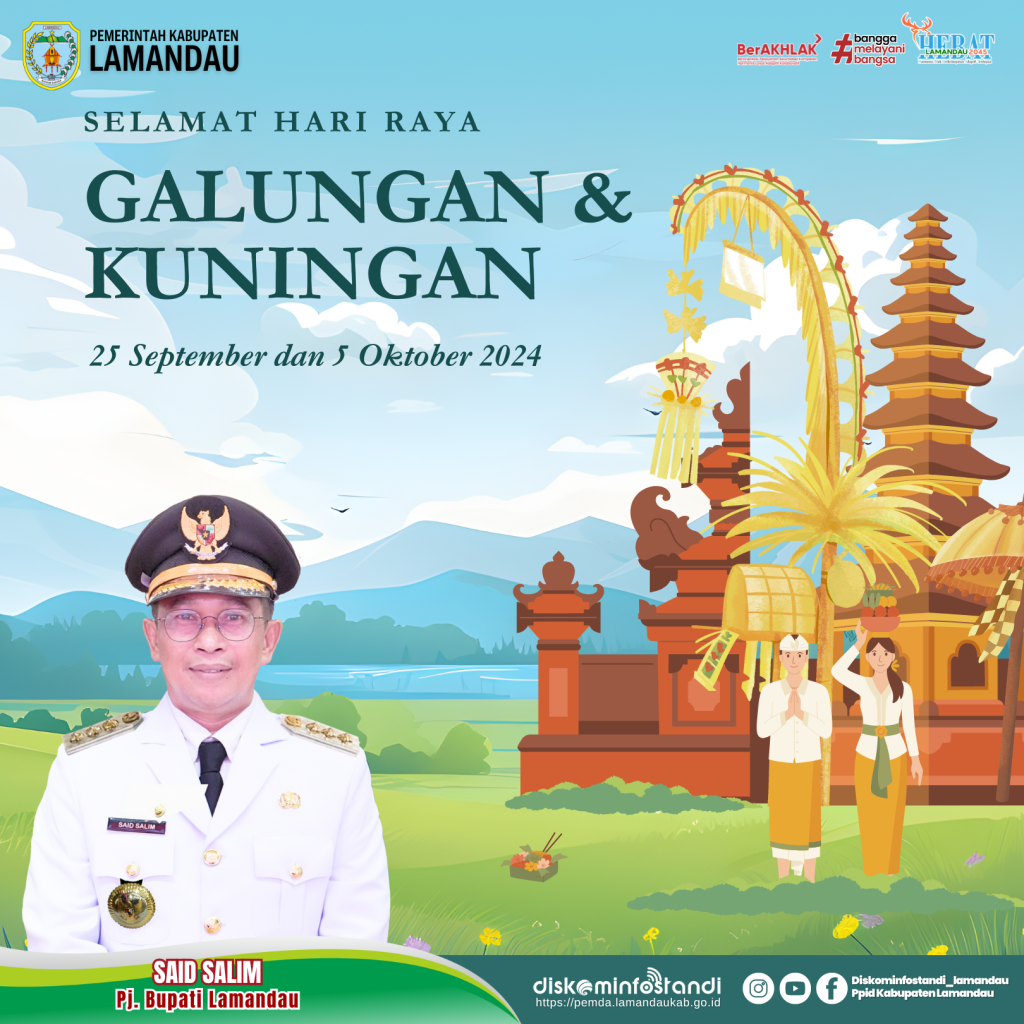 Selamat Hari Raya Galungan dan Kuningan 2024 Kabupaten Lamandau